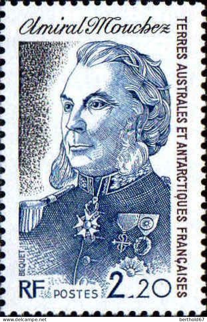 TAAF Poste N** Yv:128 Mi:226 Amiral Mouchez - Unused Stamps