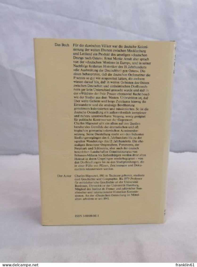 Die Deutsche Ostsiedlung Im Mittelalter. - 4. 1789-1914