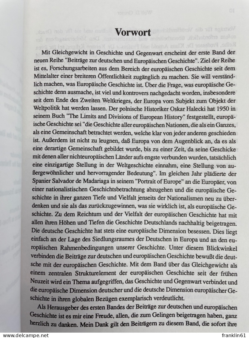 Gleichgewicht In Geschichte Und Gegenwart. - 4. Neuzeit (1789-1914)