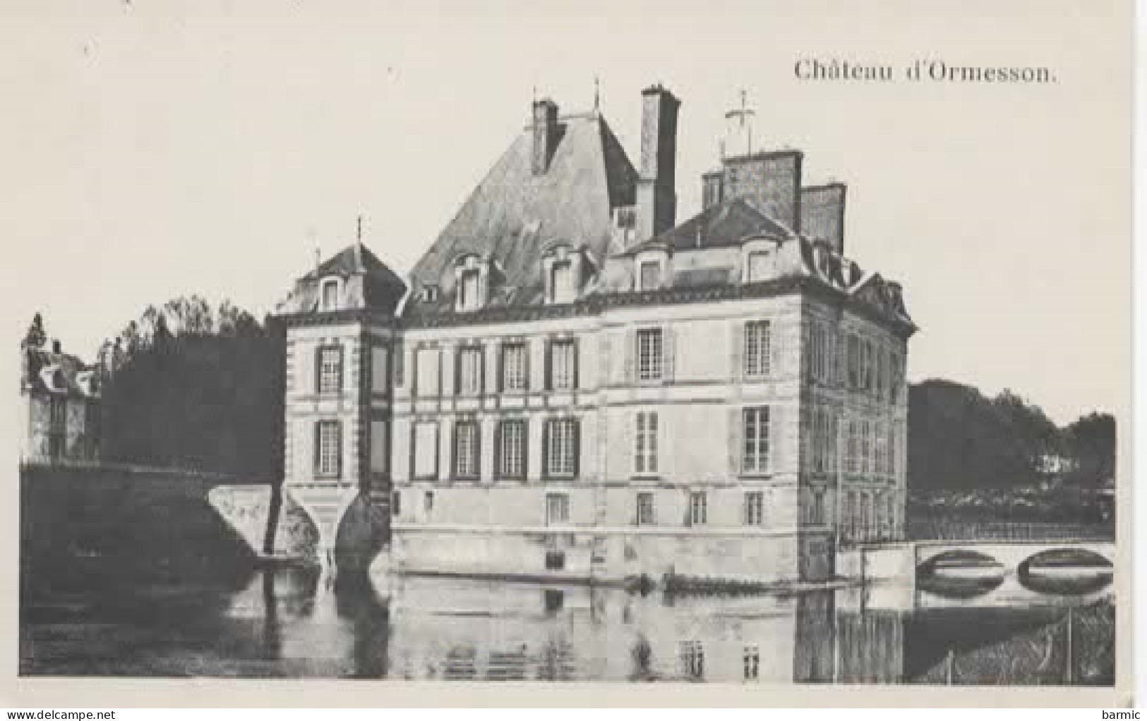 ORMESSON, LE CHATEAU ET SON PLAN D EAU  REF 15414 - Ormesson Sur Marne