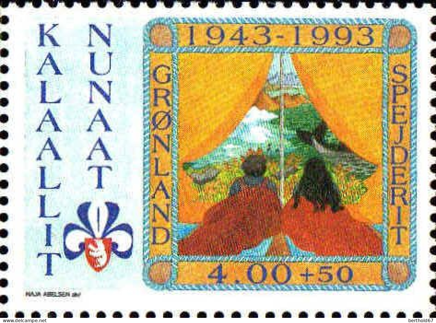 Groenland Poste N** Yv:225 Mi:237 Spejderit - Unused Stamps