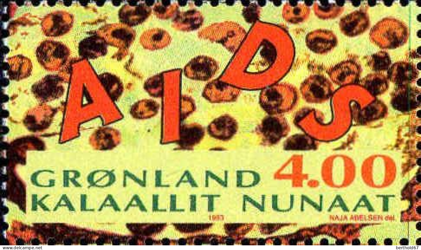 Groenland Poste N** Yv:226 Mi:238 AIDS - Unused Stamps