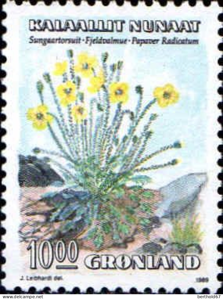 Groenland Poste N** Yv:186 Mi:198 Sungaartorsuit Fjeldvalmut Papaver Radicatum - Unused Stamps