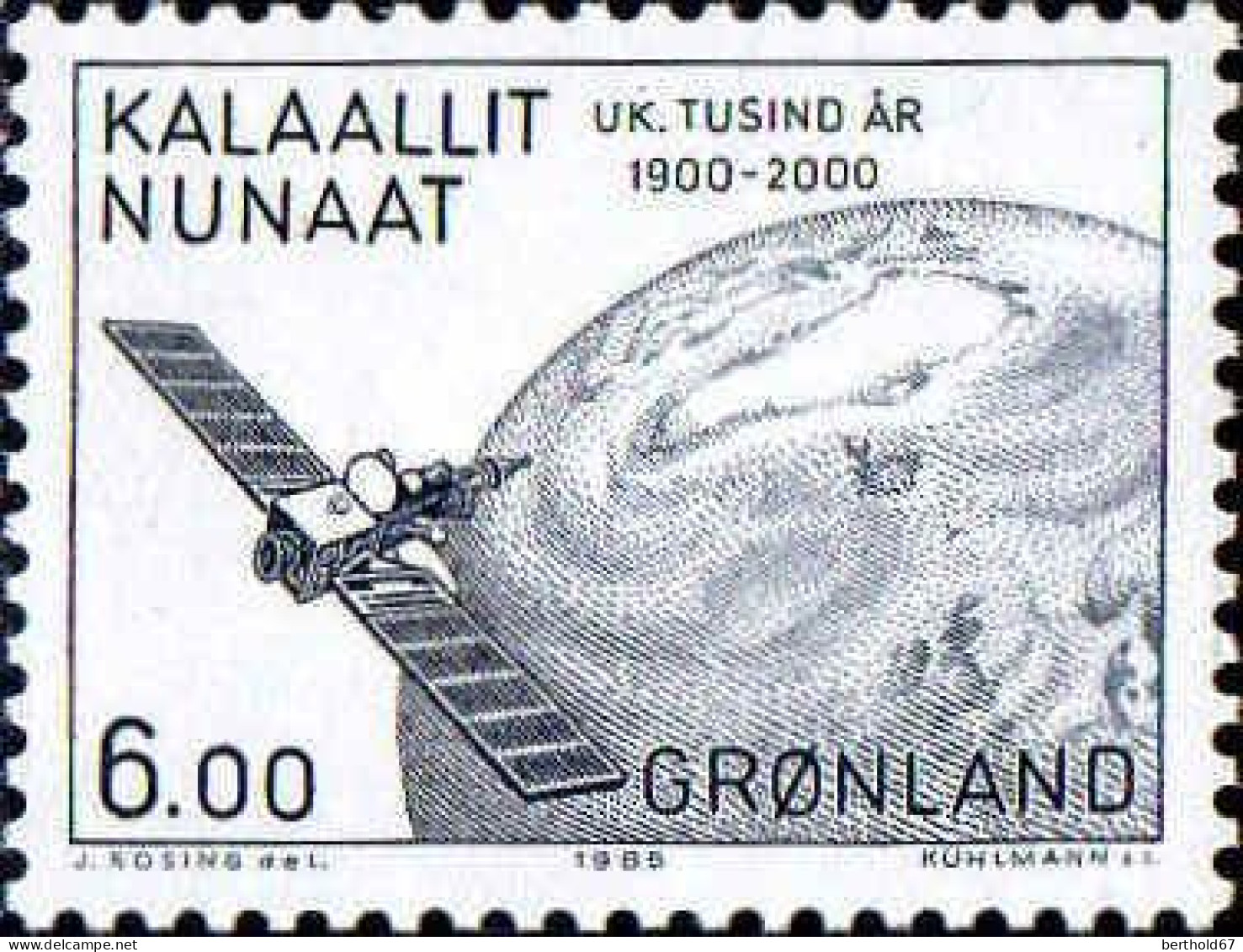 Groenland Poste N** Yv:146 Mi:158 Uk.Tusind år 1800-1900 Satelitte - Nuovi