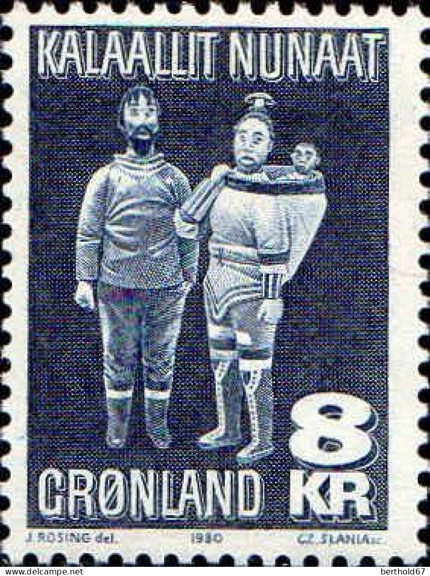 Groenland Poste N** Yv:107 Mi:119 Artisanat Local Sculpture En Bois - Unused Stamps