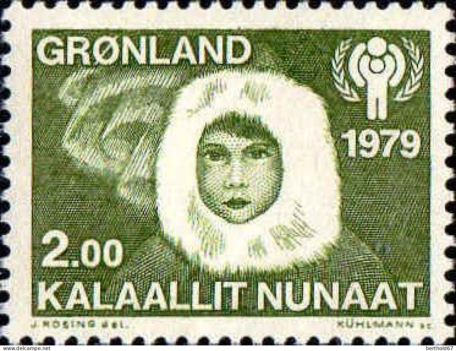 Groenland Poste N** Yv:106 Mi:118 Année Internationale De L'enfant - Ungebraucht