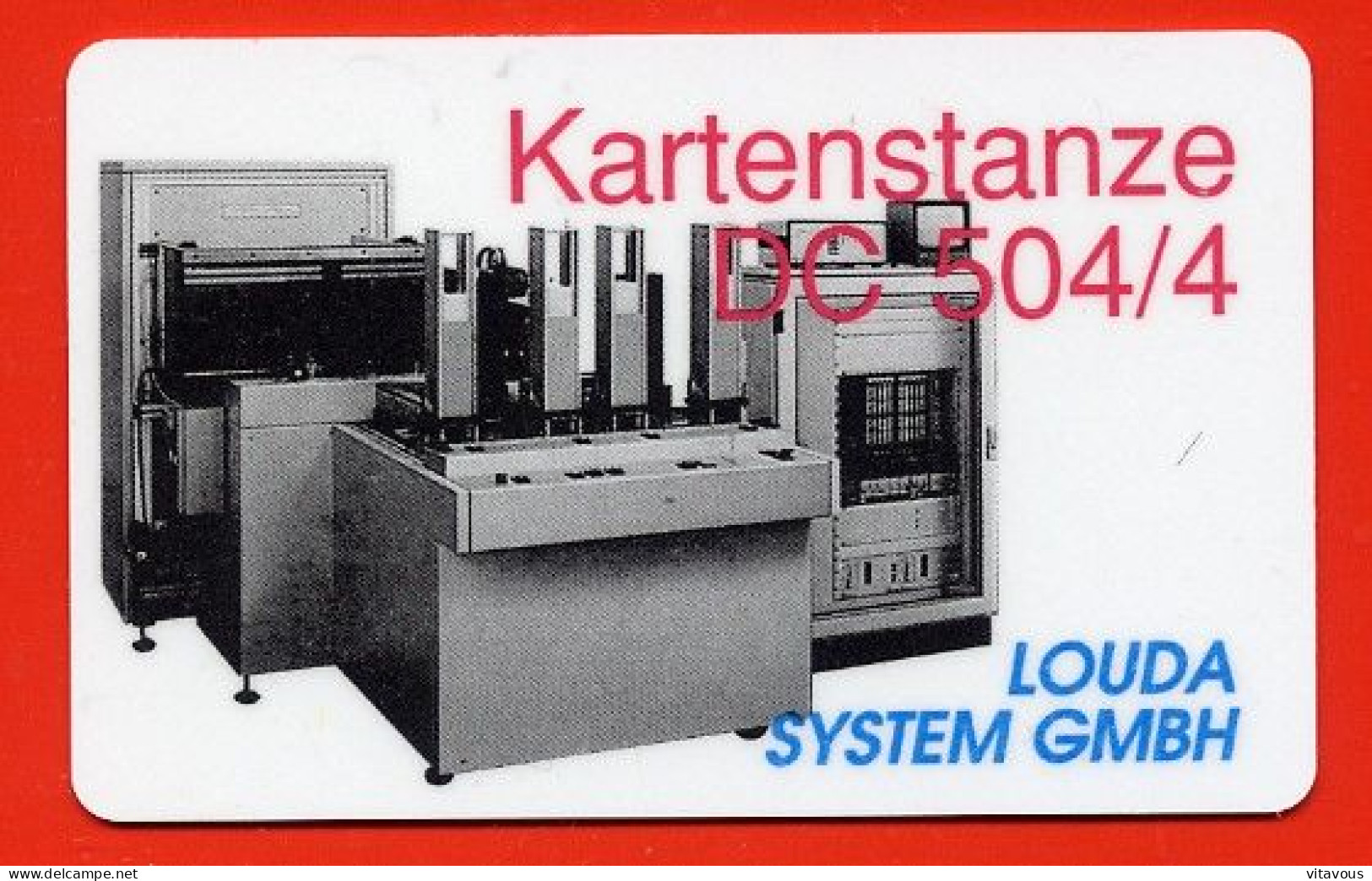 DC 504.4 Kartenstanze Machine Impression Allemagne Card (K 173) - Sonstige & Ohne Zuordnung