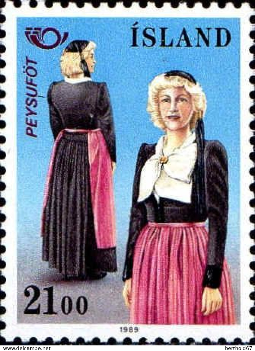 Islande Poste N** Yv:652 Mi:699 Peysofüt Costume Traditionnel - Unused Stamps