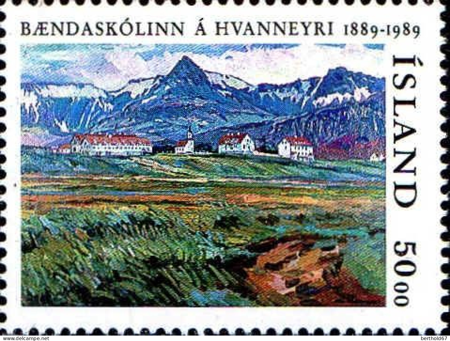 Islande Poste N** Yv:659 Mi:706 Ecole D'agriculture De Hvanneyri - Ungebraucht