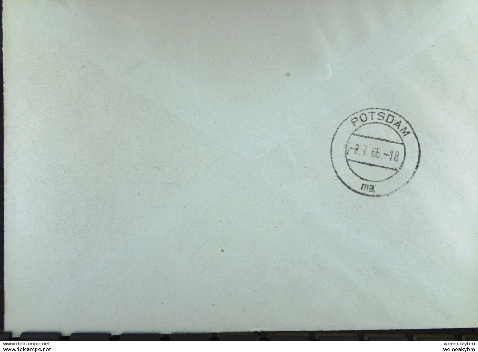 Orts-Brief Mit ZKD-Kastenstpl. "Konsum-Genossenschaft P-Stadt 1502 Potsdam-Babelsberg 1" Vom 8.7.66 An HO Potsdam-Stadt - Centrale Postdienst