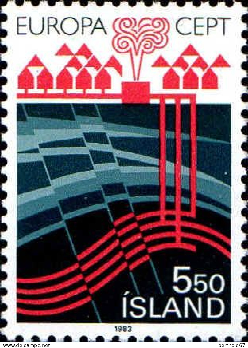 Islande Poste N** Yv:552 Mi:599 Europa Cept Grandes œuvres Du Génie Humain - Unused Stamps