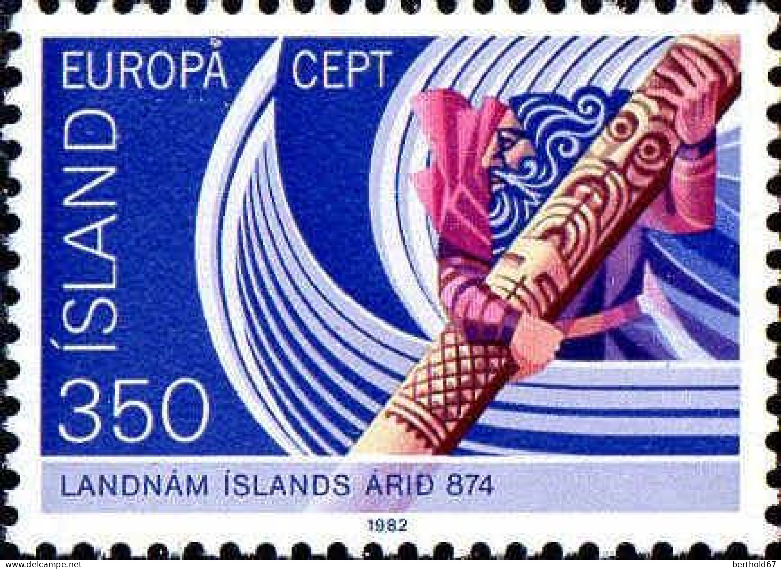 Islande Poste N** Yv:531 Mi:578 Europa Cept Landnam Islands Arid 874 - Unused Stamps