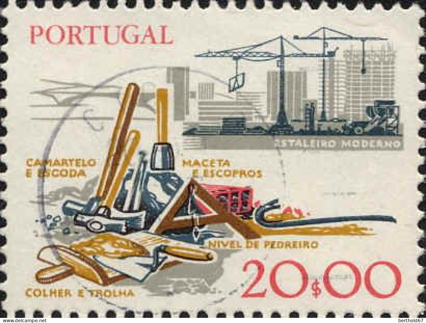 Portugal Poste Obl Yv:1372 Mi:1392x Astaleiro Moderno (Beau Cachet Rond) - Usado