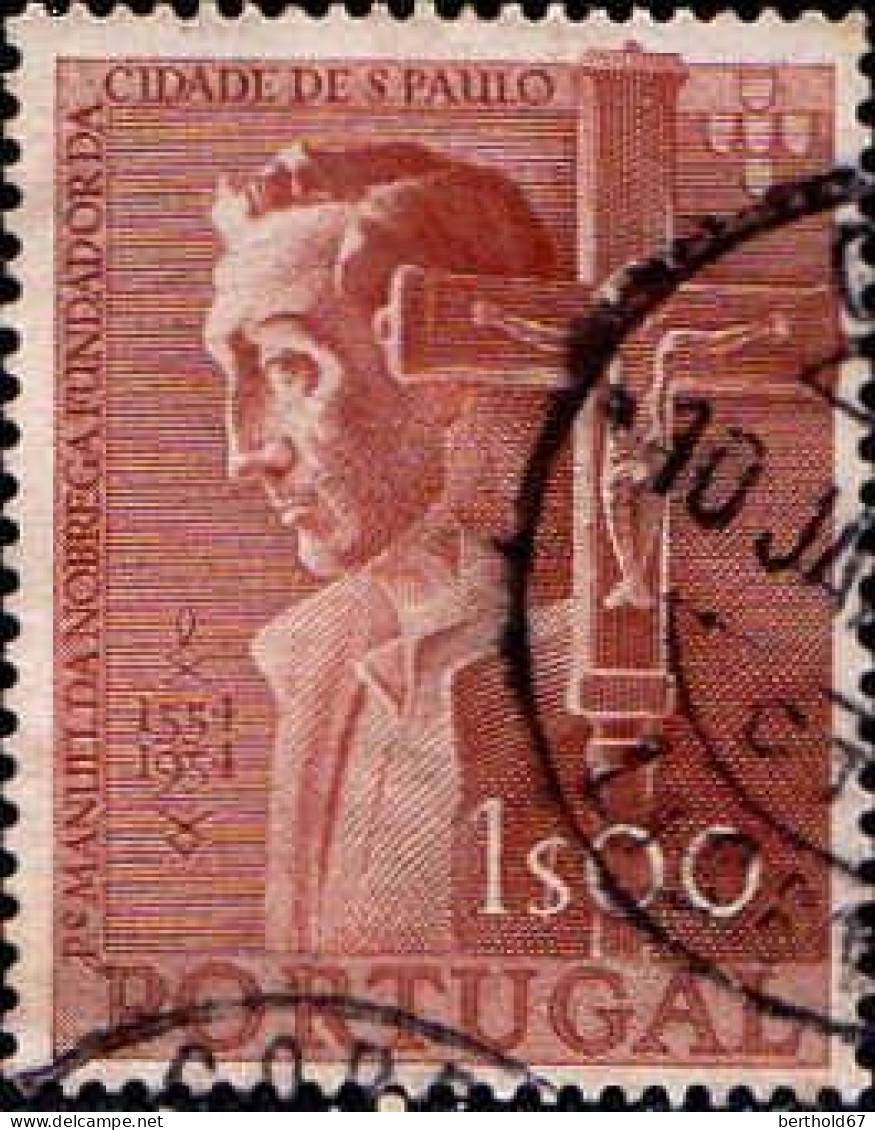 Portugal Poste Obl Yv: 813 Mi:831 Fundadorda Codade De S Paulo (TB Cachet Rond) - Used Stamps