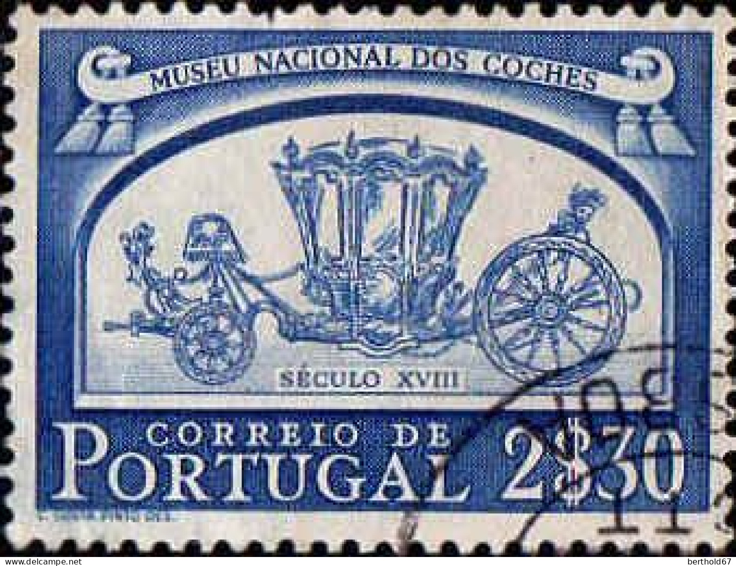 Portugal Poste Obl Yv: 759 Mi:777 Museu Nacional Dos Coches (TB Cachet Rond) - Usado