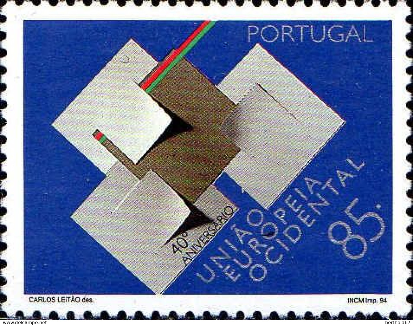Portugal Poste N** Yv:1977 Mi:1999 Uniao Europeia Ocidental - Nuovi
