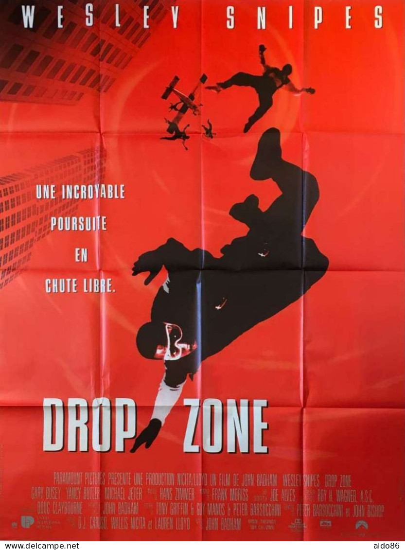Affiche 120 X 160 Du Film "DROP ZONE" Avec Wesley Snipes . 1995 . - Affiches