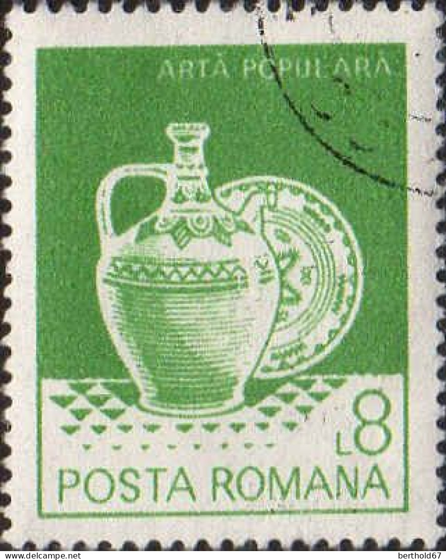 Roumanie Poste Obl Yv:3429 Mi:3926X Arta Populara Oboga & Horezu (Beau Cachet Rond) - Gebruikt