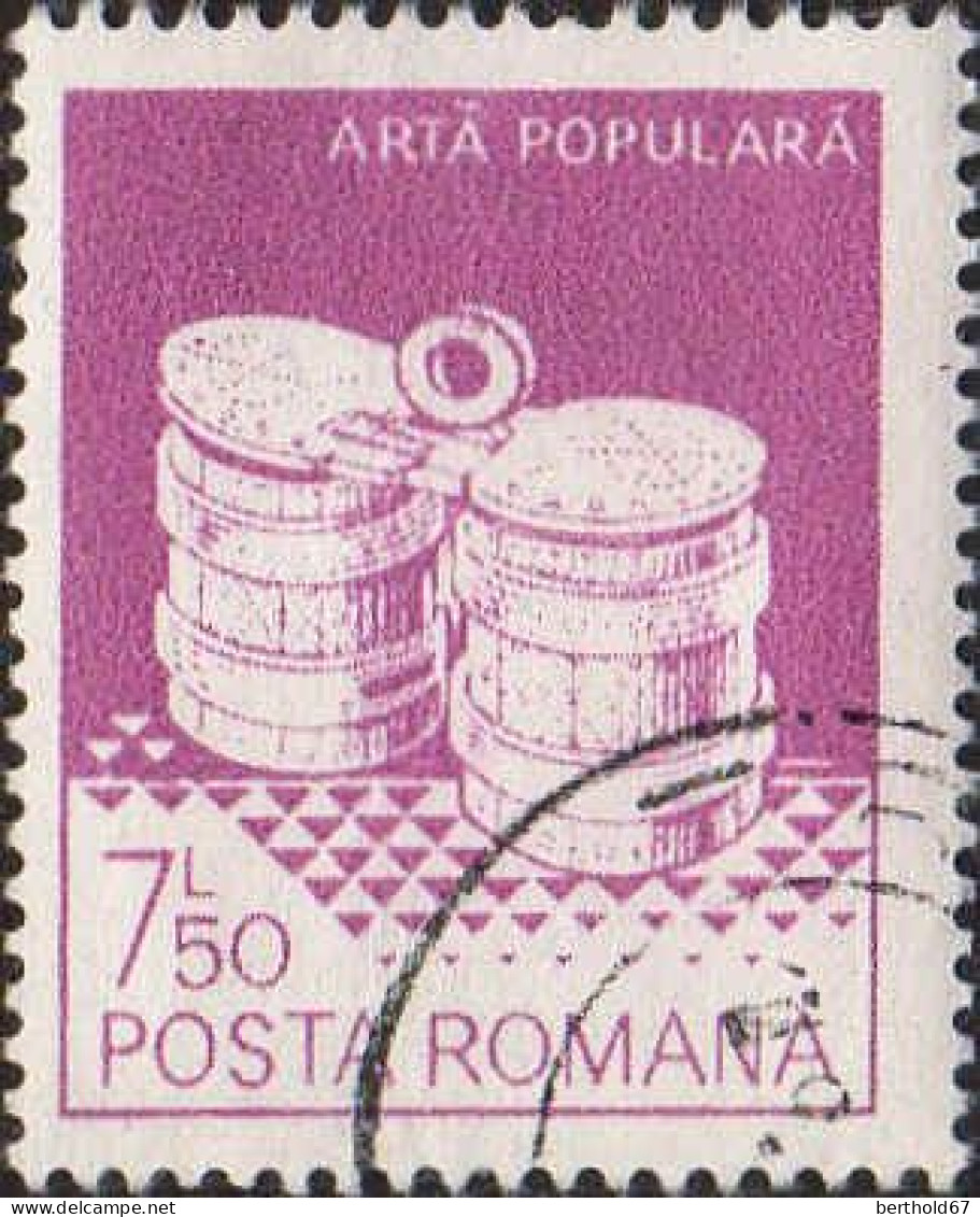 Roumanie Poste Obl Yv:3428 Mi:3925X Arta Populara Suceava (Beau Cachet Rond) - Usati