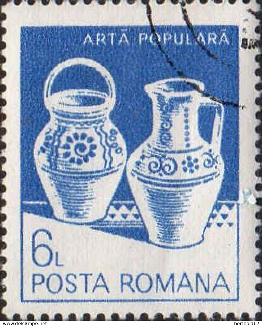 Roumanie Poste Obl Yv:3426 Mi:3923X Arta Populara Bihor (Beau Cachet Rond) - Usado