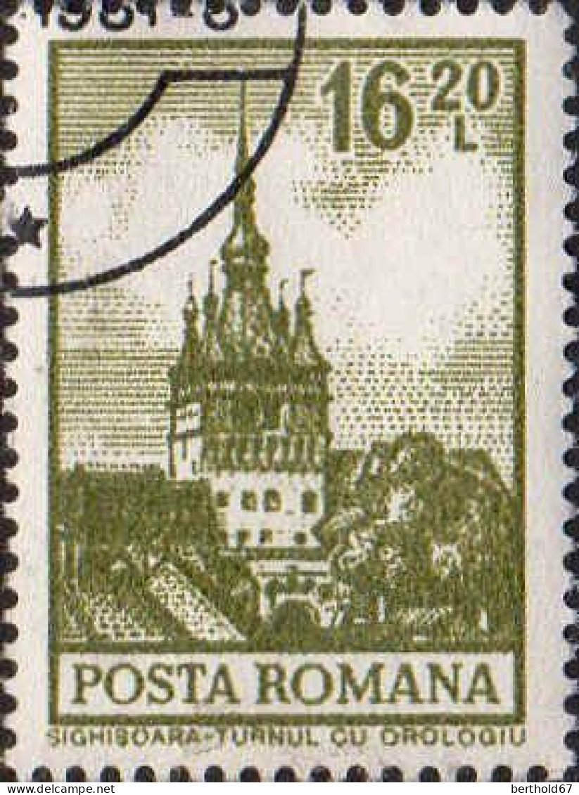 Roumanie Poste Obl Yv:2793 Mi:3101 Sighisoara Turnul Ou Orologiu (Beau Cachet Rond) - Used Stamps
