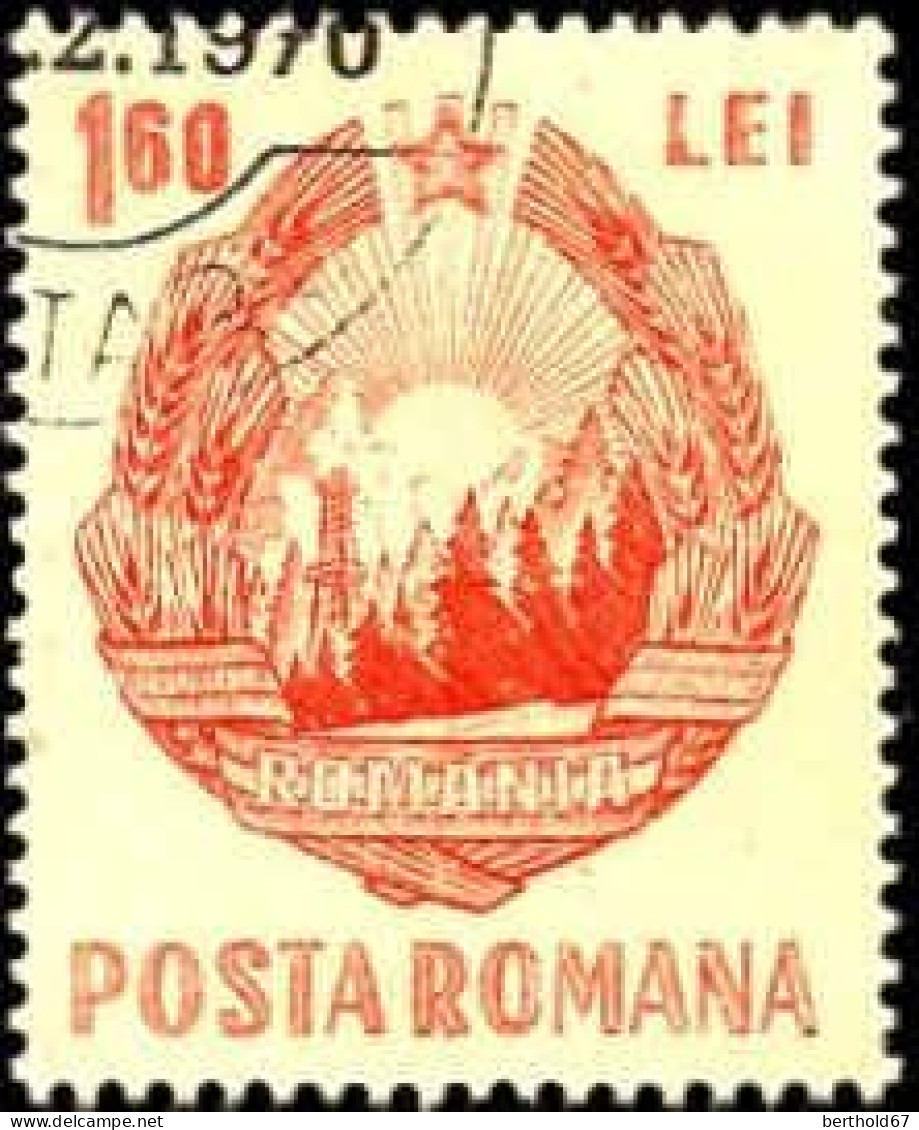 Roumanie Poste Obl Yv:2358 Mi:2633 Armoiries (Beau Cachet Rond) - Usati