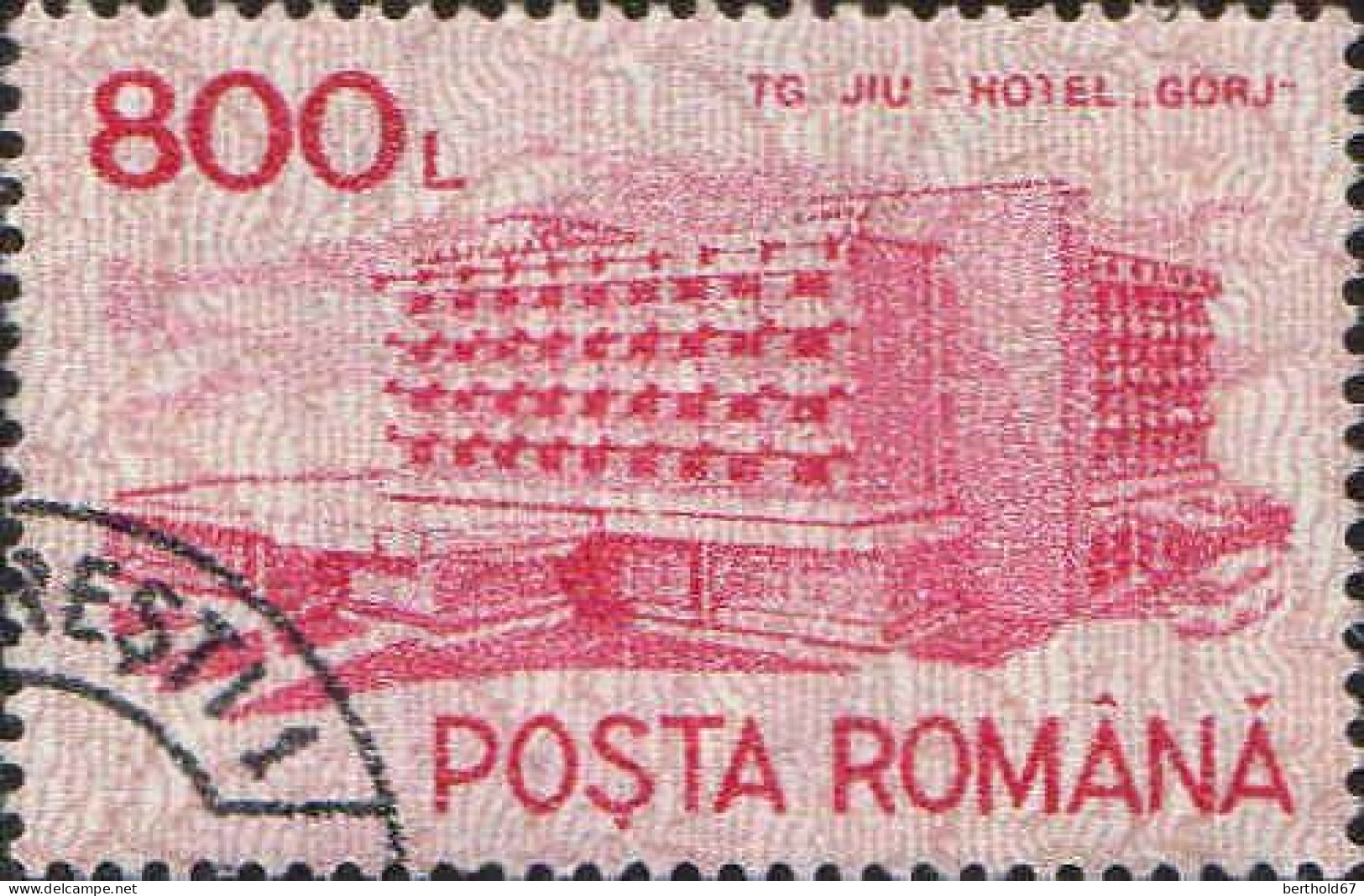 Roumanie Poste Obl Yv:3976A/3976F Hôtels & Auberges Serie 4 (Beau Cachet Rond) - Oblitérés