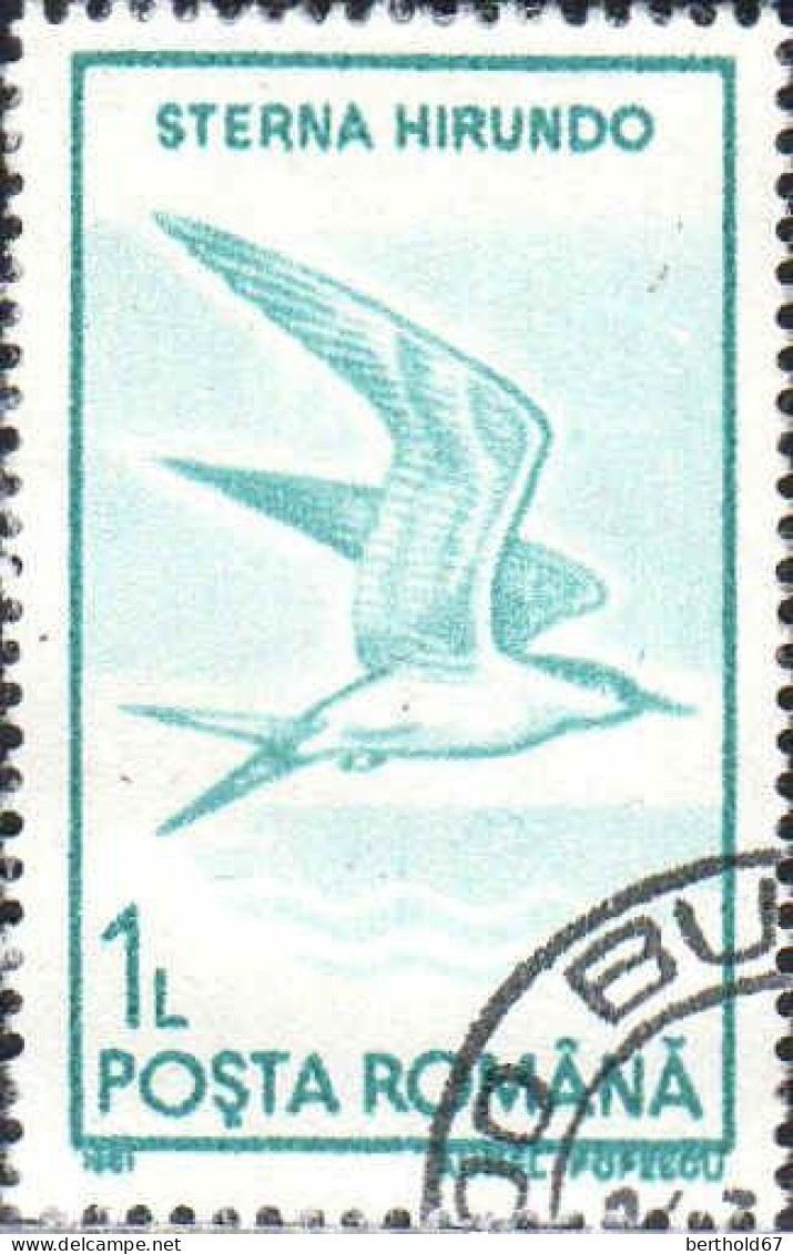Roumanie Poste Obl Yv:3921/3930 Oiseaux (TB Cachet Rond) - Usati