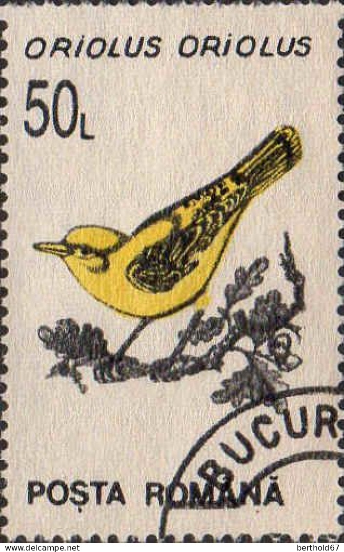 Roumanie Poste Obl Yv:4065/4074 Oiseaux (TB cachet rond)