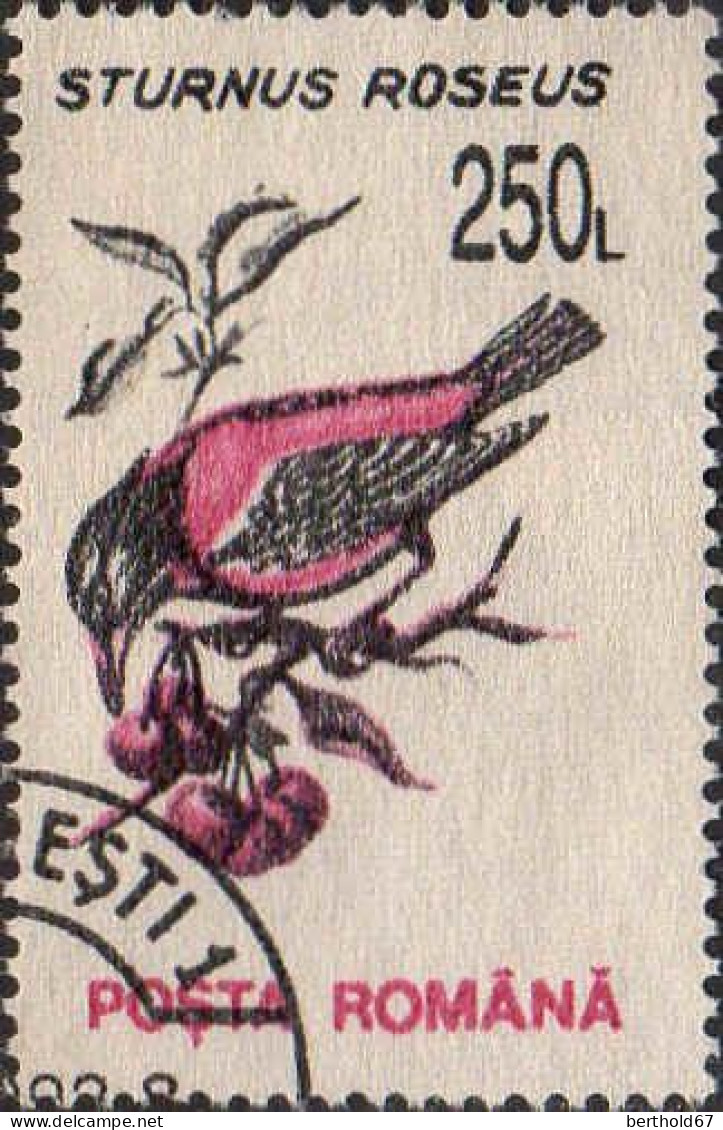 Roumanie Poste Obl Yv:4065/4074 Oiseaux (TB cachet rond)