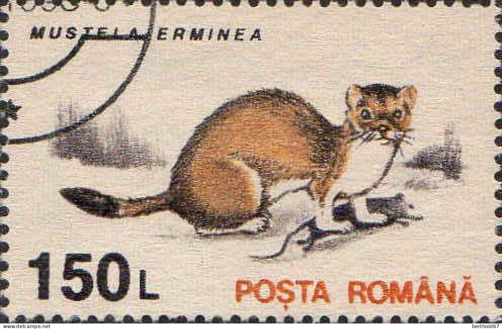 Roumanie Poste Obl Yv:4094/4103 Animaux divers (TB cachet rond)