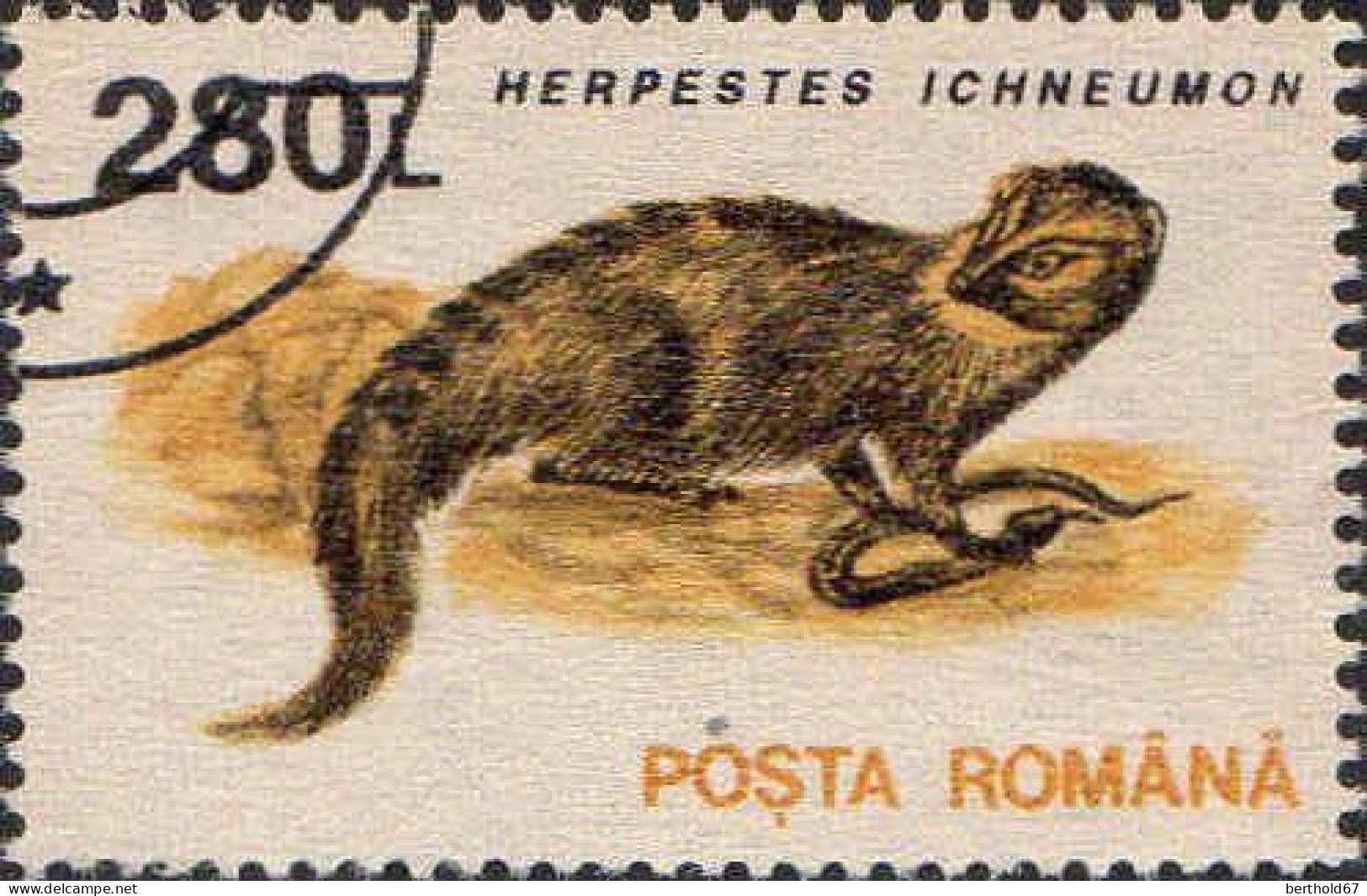 Roumanie Poste Obl Yv:4094/4103 Animaux divers (TB cachet rond)