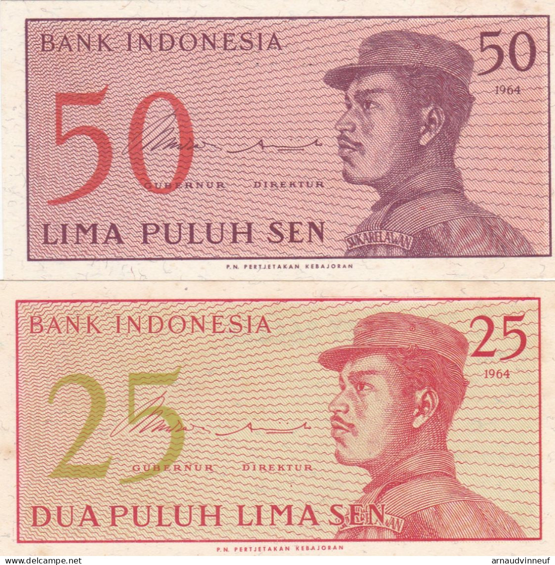INDONESIE LOT DE 2 BILLETS - Indonesië