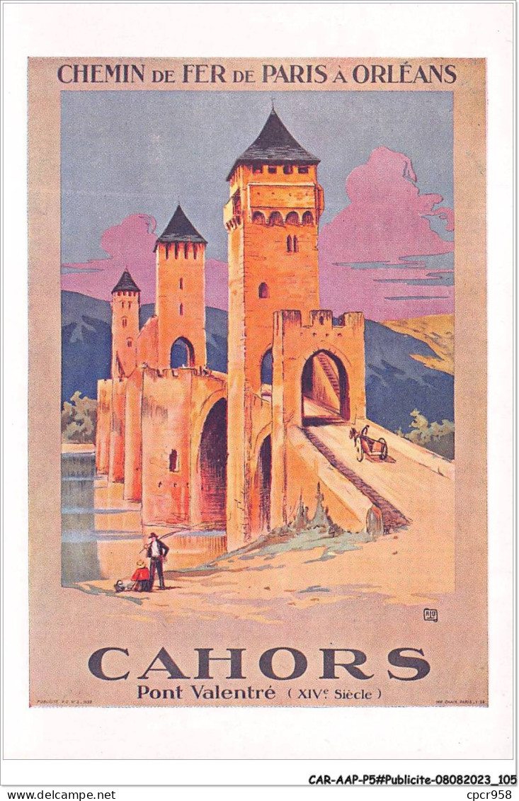 CAR-AAPP5-0386 - PUBLICITE - Cahors - Pont Valentré XIVè Siècle - Publicité