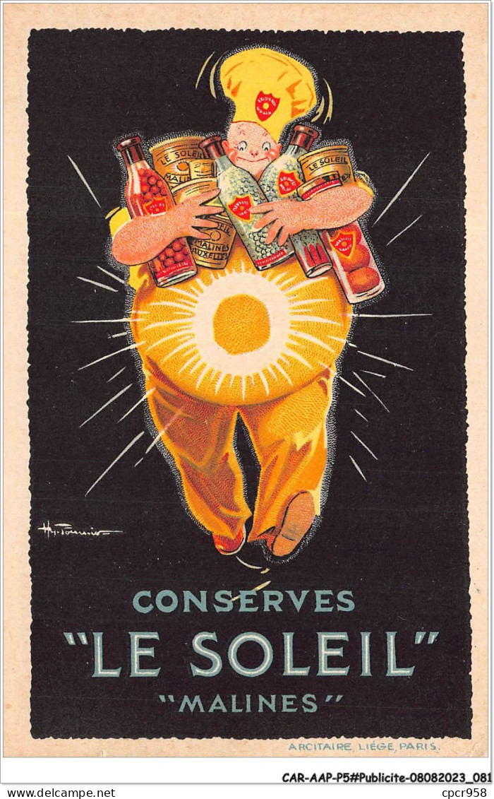 CAR-AAPP5-0374 - PUBLICITE - Conserves "le Soleil" - "malines" - Publicité