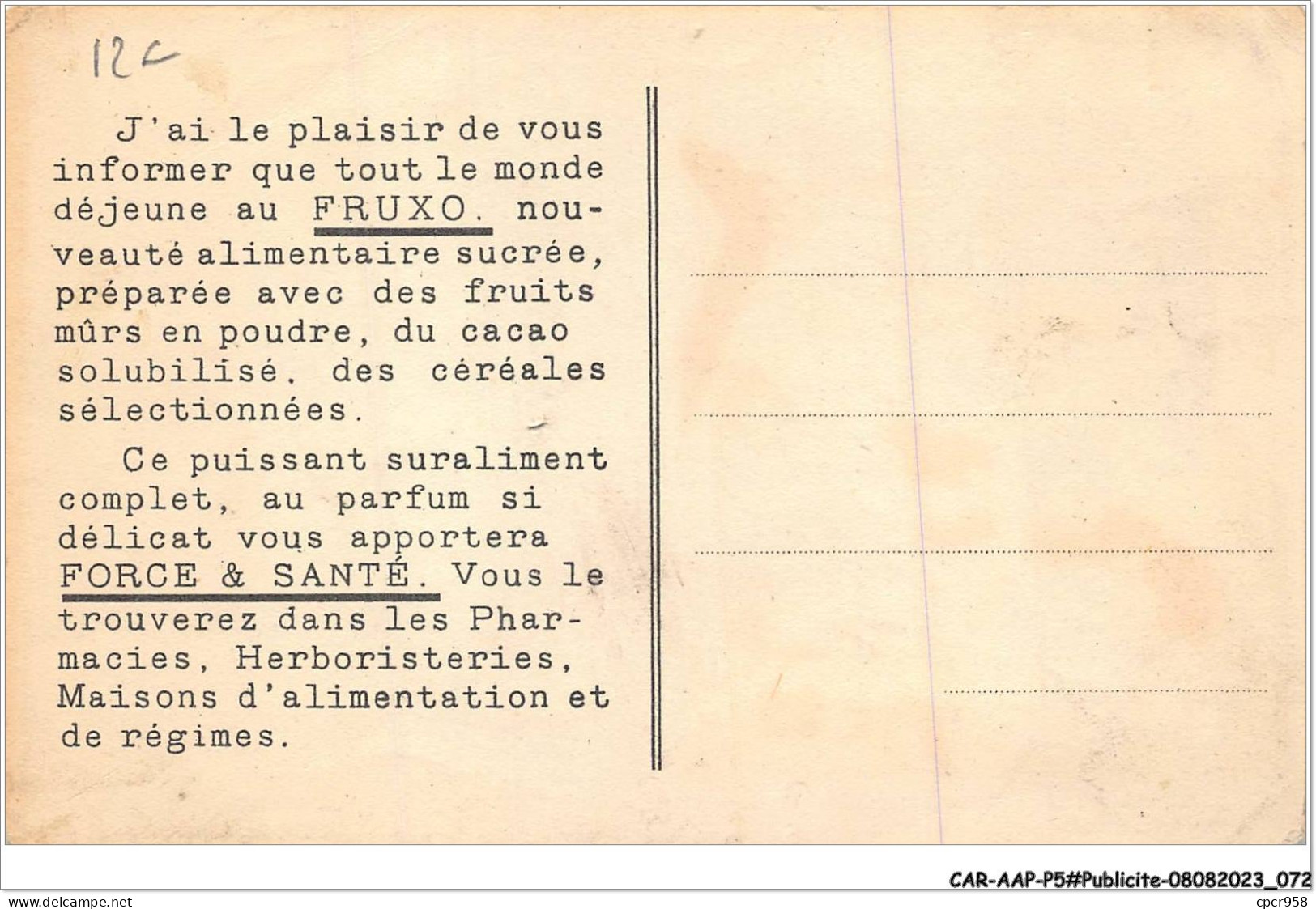 CAR-AAPP5-0369 - PUBLICITE - Le Fin Gourmet - Pourquoi Messire Ours Est-il Beau Et Fort - Publicité