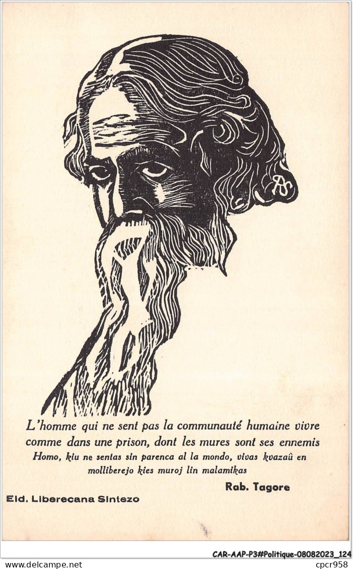 CAR-AAPP3-0230 - POLITIQUE - Rab Tagore - Personnages