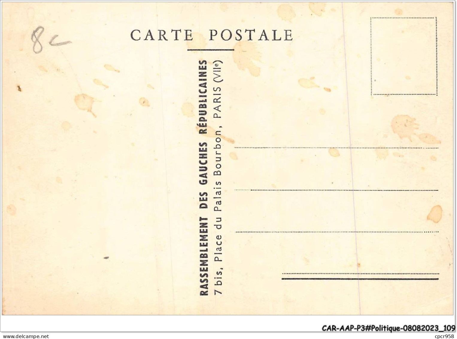 CAR-AAPP3-0221 - POLITIQUE - Nos Voeux - Political Parties & Elections