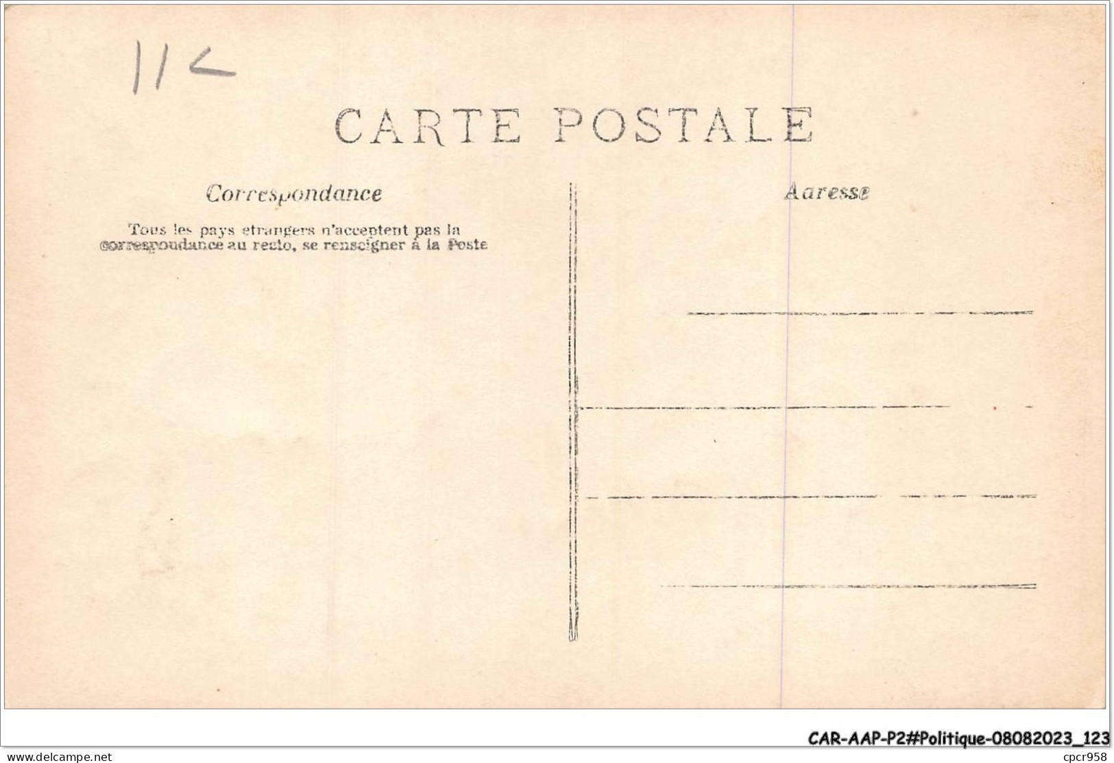 CAR-AAPP2-0144 - POLITIQUE - Le Bon Vin Attendrit Le Coeur De L'homme - Unclassified