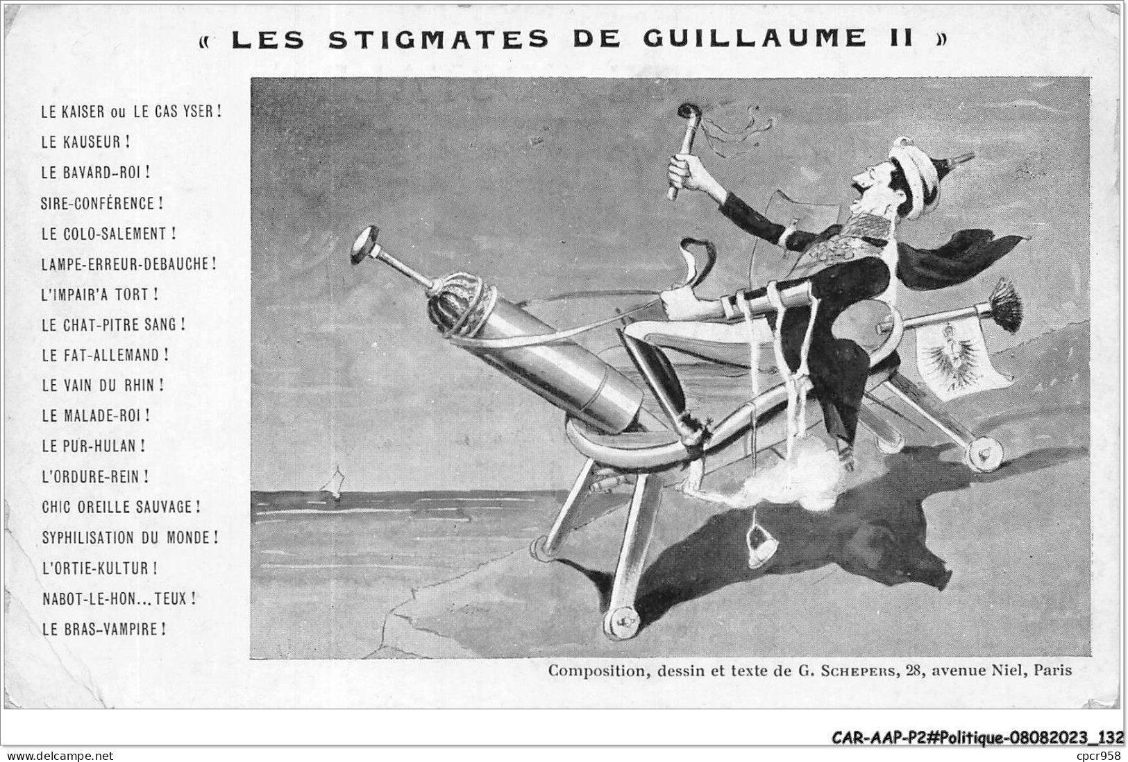 CAR-AAPP2-0149 - POLITIQUE - Les Stigmates De Guillaume II - Personnages