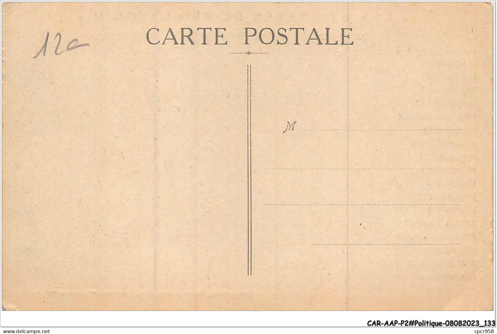 CAR-AAPP2-0149 - POLITIQUE - Les Stigmates De Guillaume II - Personnages