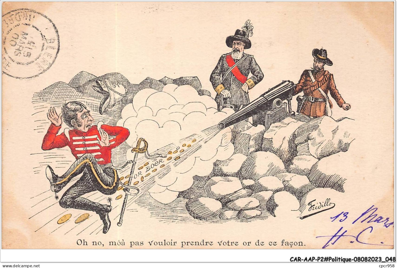 CAR-AAPP2-0107 - POLITIQUE - Oh No Moà Pas Vouloir Prendre Votre Or De Cette Façon - Ereignisse