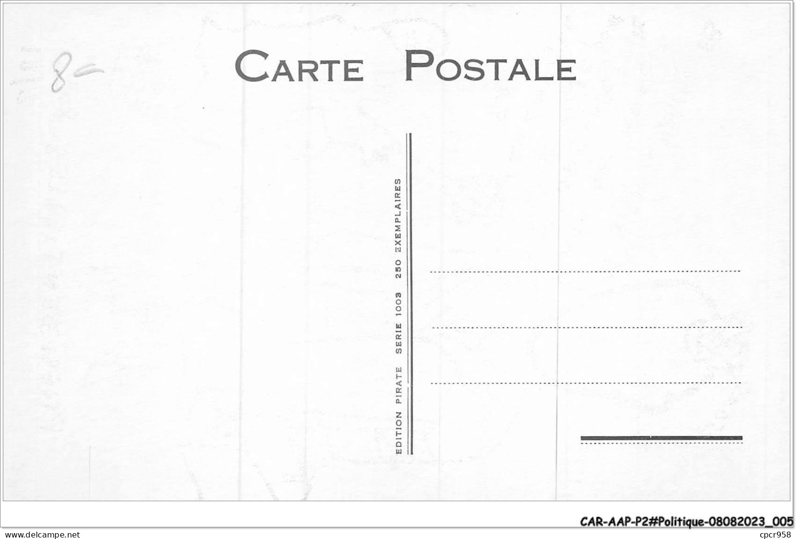 CAR-AAPP2-0085 - POLITIQUE - Presidentielles 81 - Partis Politiques & élections