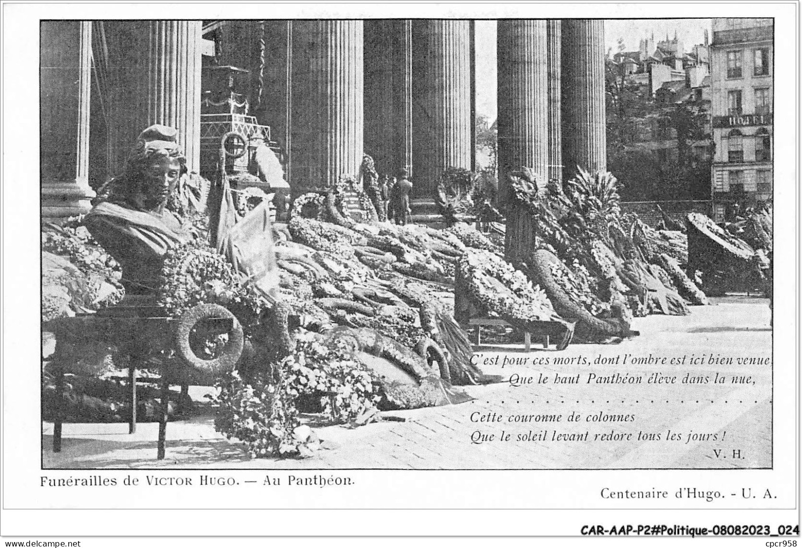 CAR-AAPP2-0095 - POLITIQUE - Funérailles De Victor Hugo - Au Panthéon - Evènements
