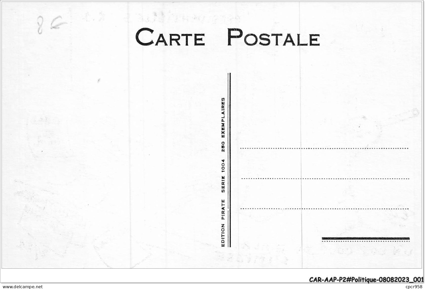 CAR-AAPP2-0083 - POLITIQUE - Presidentielles 81 - Un Bon Coup De Palais S'impose - Partiti Politici & Elezioni
