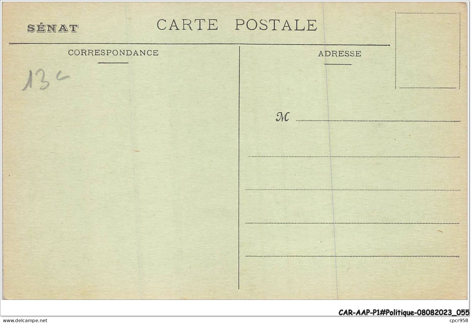 CAR-AAPP1-0028 - POLITIQUE - La Commission De Législation Civile Et Criminelle Du Sénat - Evènements