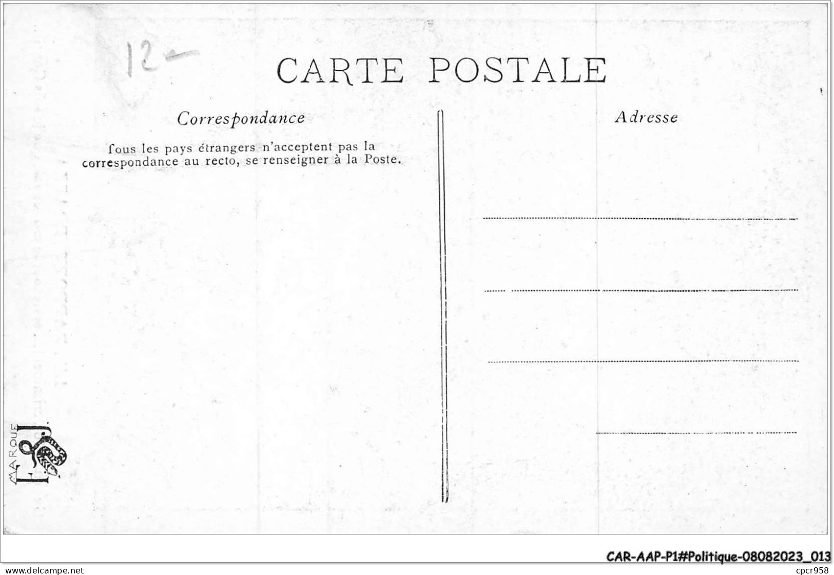 CAR-AAPP1-0007 - POLITIQUE - Le Rapport Brazza - Evènements