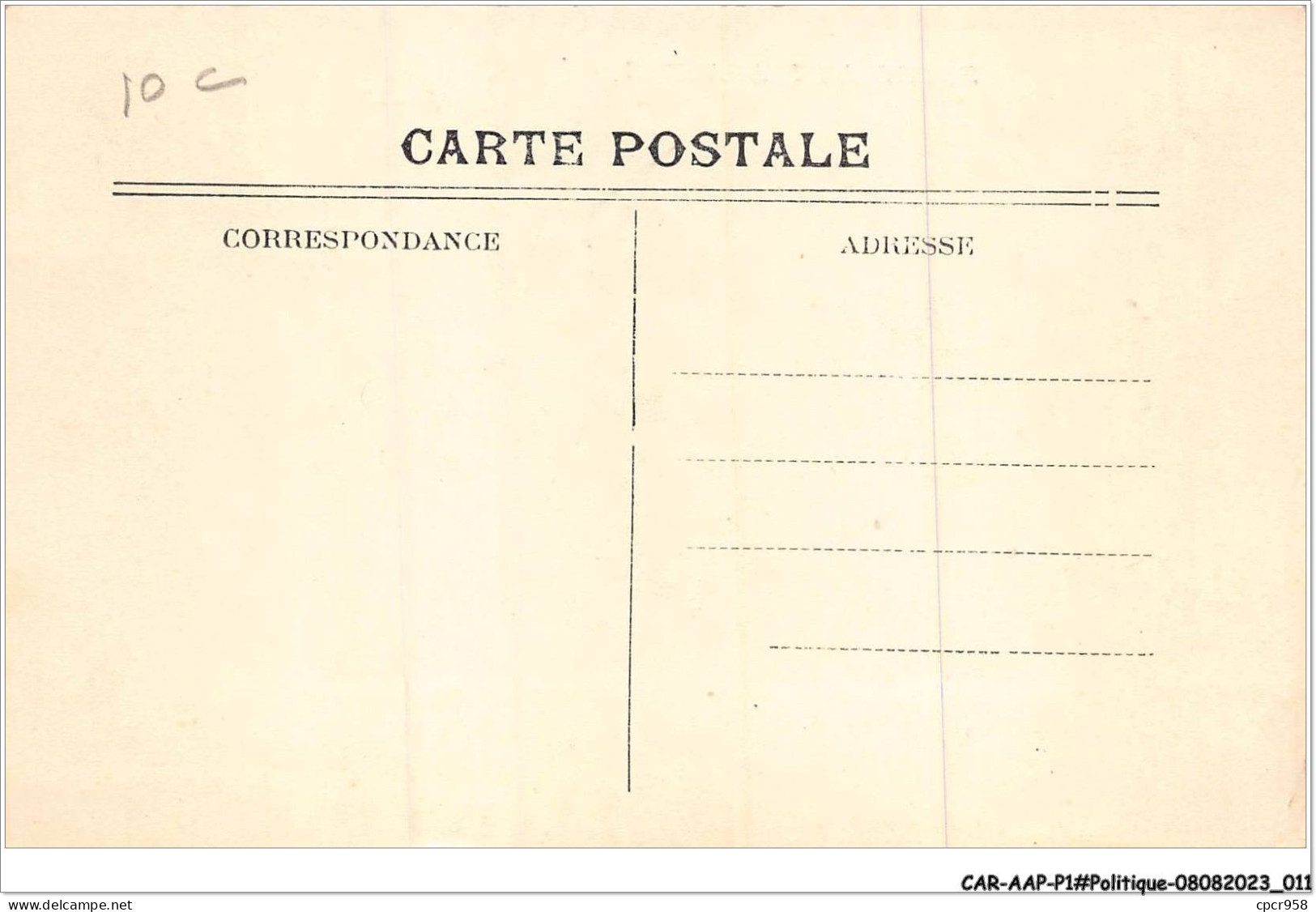 CAR-AAPP1-0006 - POLITIQUE - Fouet Aux Apaches - Satirische