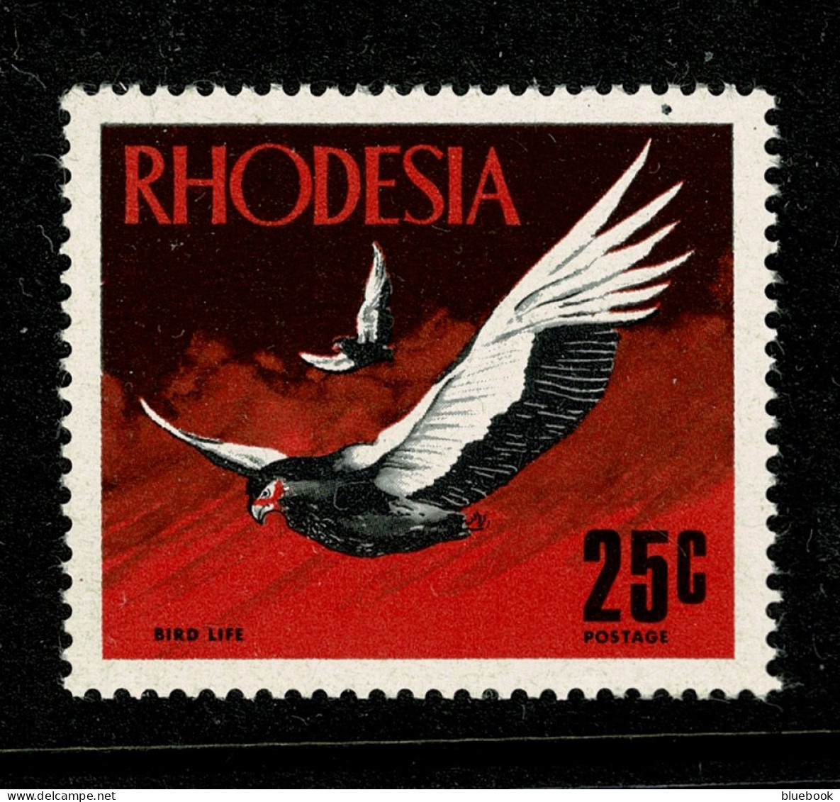 Ref 1641 - Rhodesia Zimbabwe 1970 - 25c Bateleurs Bird Stamp Unmounted Mint MNH SG 449 - Rodesia (1964-1980)