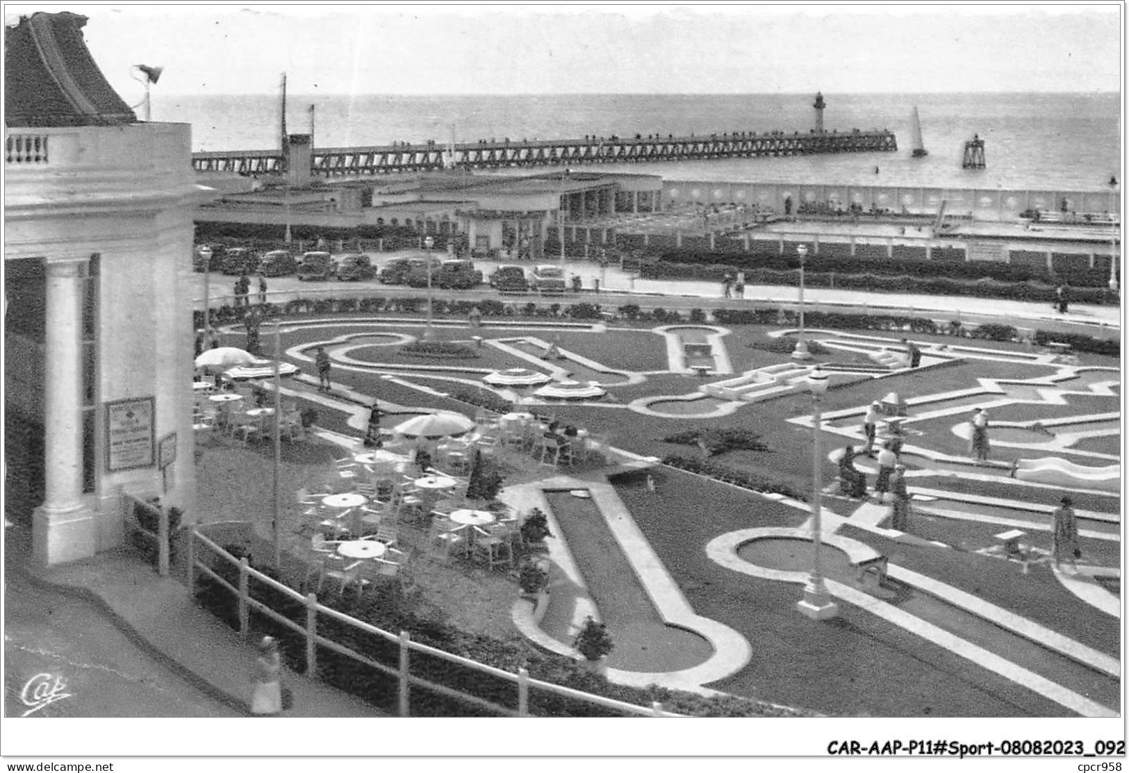 CAR-AAPP11-0916 - SPORTS - Deauville "la Plage Fleurie" - La Jetée Et Le Golfminiature Du Casino De Trouville - Golf